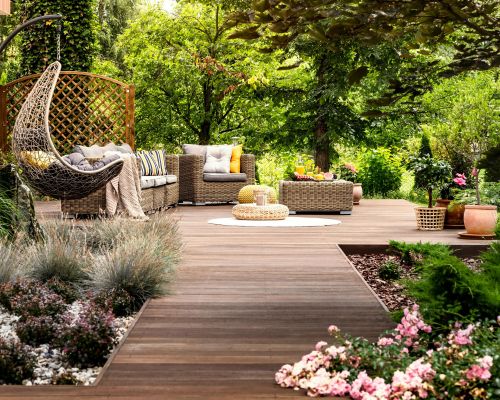 Paved patio and outdoor entertaining area in Brisbane