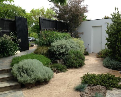Garden pathway and landscape paving detail