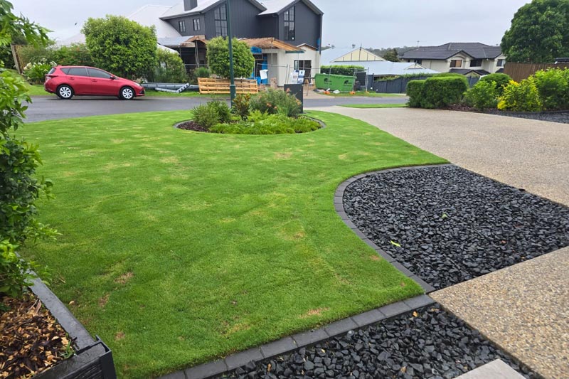 Fresh artificial grass and turf installed for a Brisbane property