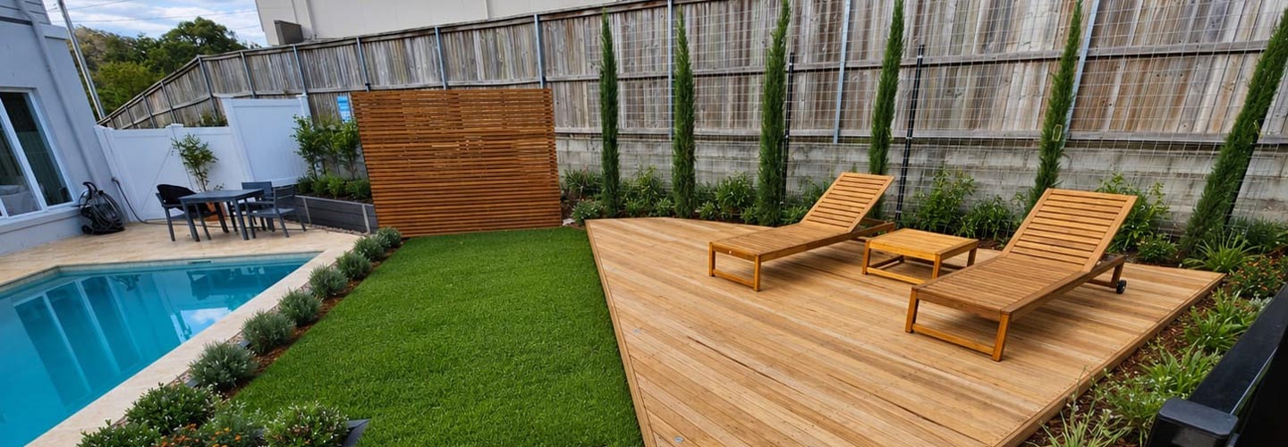 Custom garden water feature in a landscaped Brisbane outdoor space