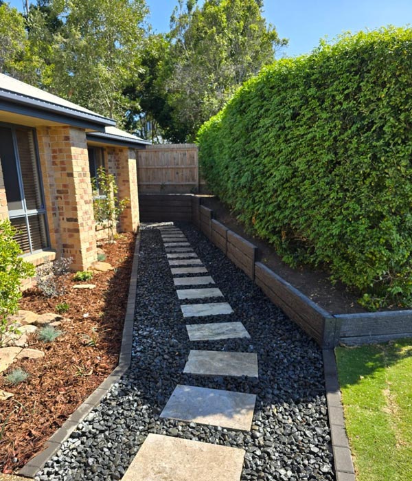 Professionally planned residential garden design in Brisbane