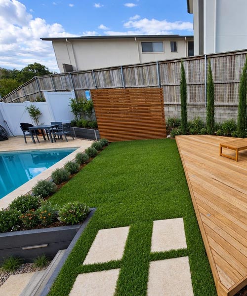 Tehillah Landscapes team crafting a beautiful Queensland outdoor space